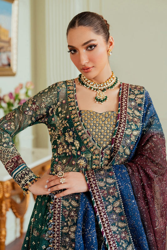 Embroidered Handmade Digital Printed Chiffon Suit