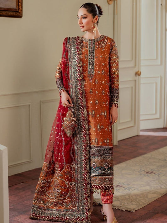 Embroidered Hand Embellished Tilla Work Suit