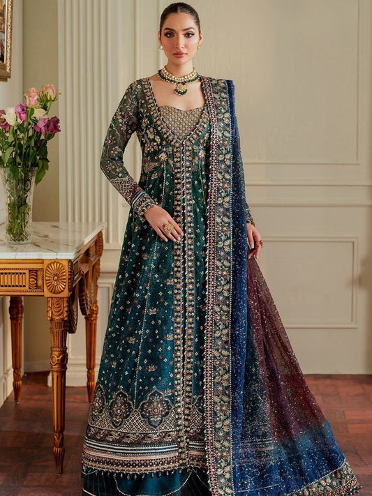 Embroidered Handmade Digital Printed Chiffon Suit