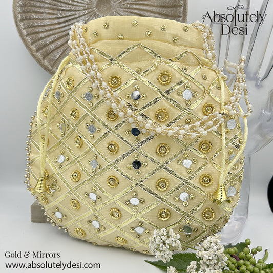 Handmade Mirrored Wedding Potli