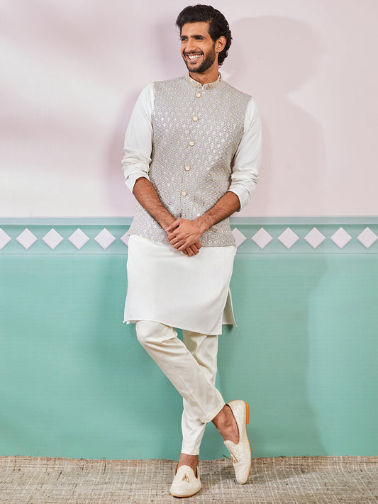 Men's Gray - Nehru Jacket