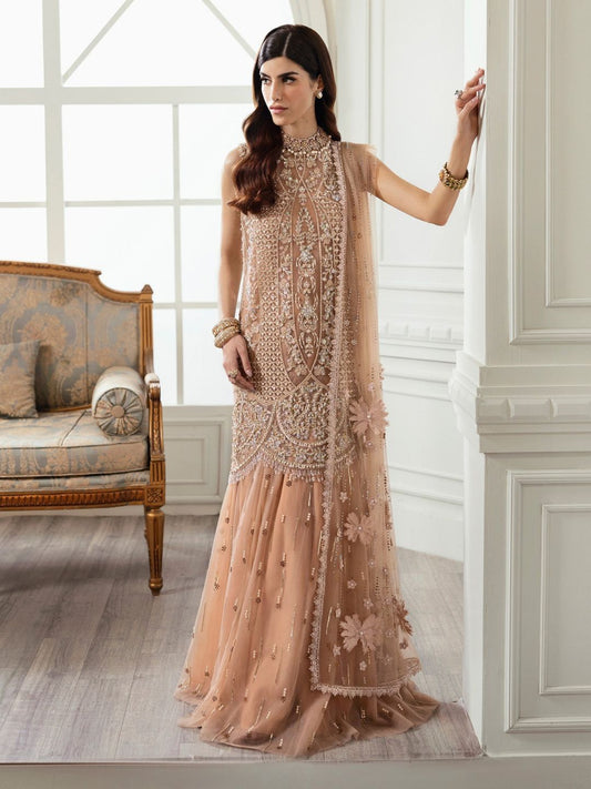 Sequined Embroidered Ada Worked Suit