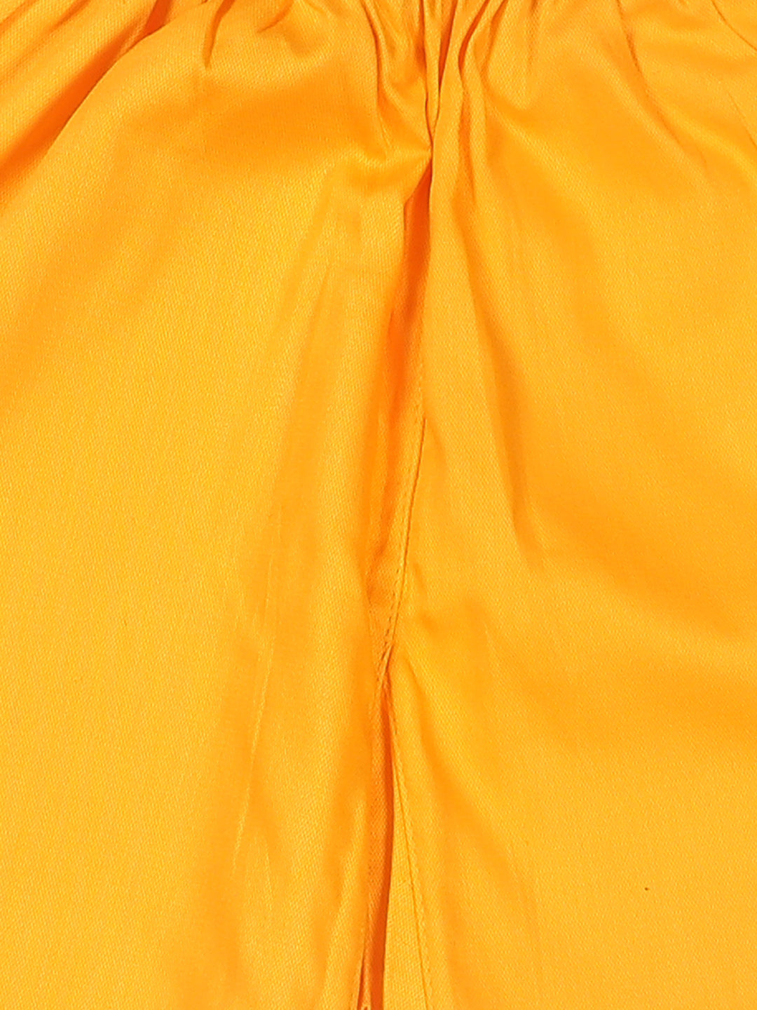 Sishu Boy's Yellow Pure Cotton Pathani Kurta With Pyjama Set