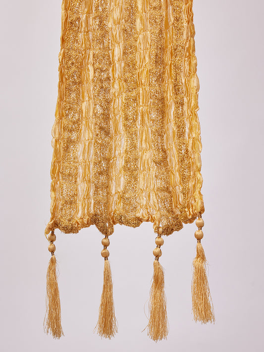 Gold Polyester Festival Men's Dupatta