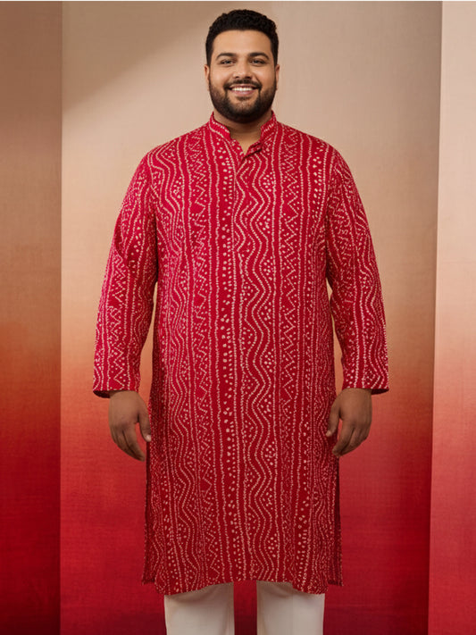 Falsa Silk Blend Party Wear Men's Kurta Set
