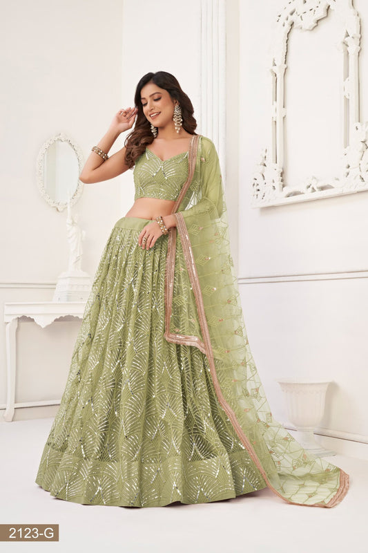 Butterfly Mehendi Lehenga Choli