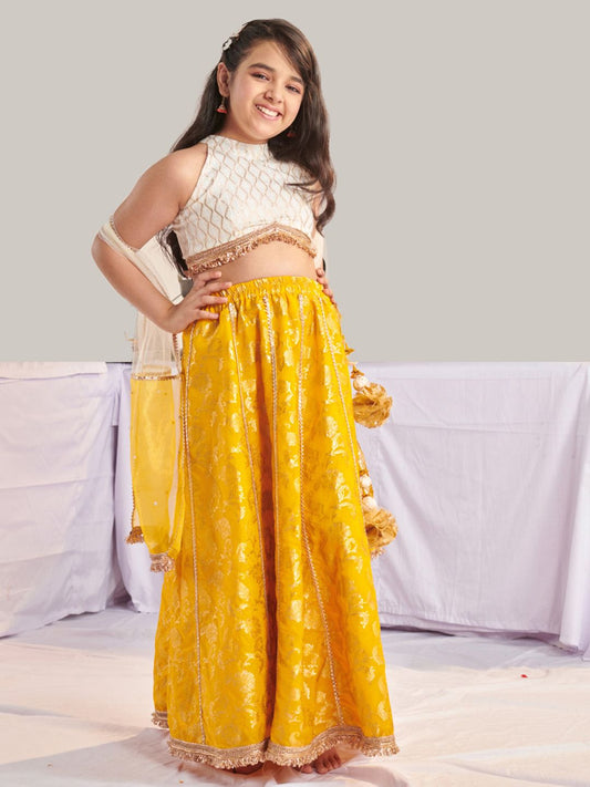 Girls Printed Ready to Wear Lehenga & Blouse With Dupatta