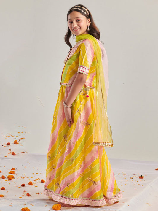 Girls Printed Ready to Wear Lehenga Choli