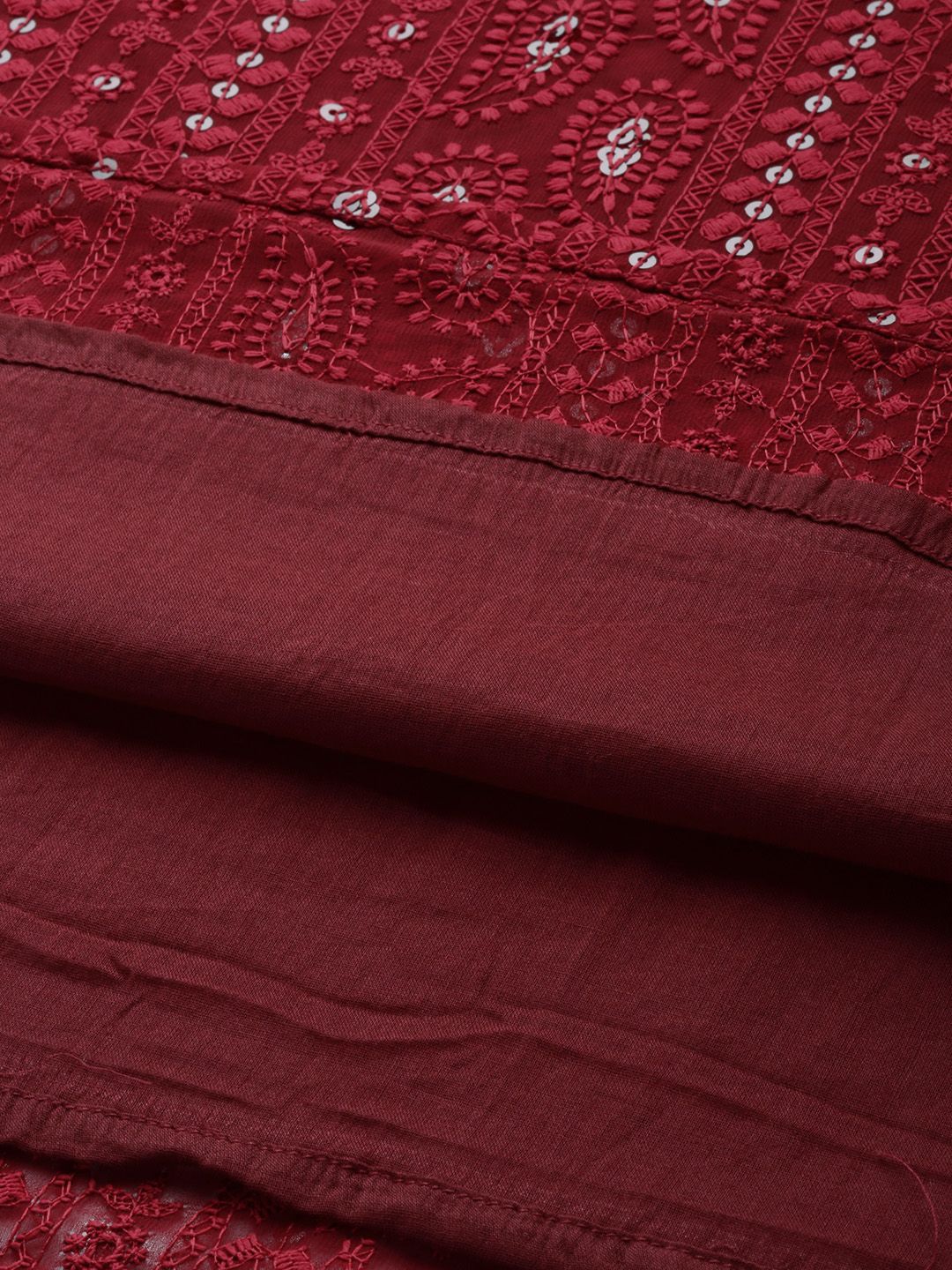 Men Maroon Paisley Regular Jashn Kurta with Patiala - House of Pataudi