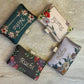 Customised Floral Embroidered Clutch