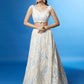 Embroidered Sequinned Semi-Stitched Lehenga and Unstitched Blouse With Dupatta - White