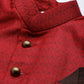 Men Maroon Self-Design Slim Fit Sherwani Top