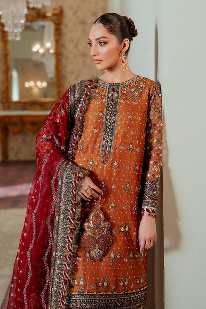 Embroidered Hand Embellished Tilla Work Suit