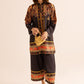 Poly lawn Co Ord Set in Black