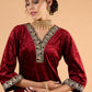Women Ethnic Motifs Embroidered Kurta with Trousers
