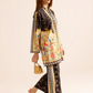 Poly lawn Co Ord Set in Dark brown