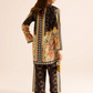 Poly lawn Co Ord Set in Dark brown
