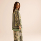 Poly lawn Co Ord Sets in Tea green