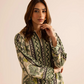 Poly lawn Co Ord Sets in Tea green