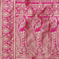 Ready to Wear Lehenga & Unstitched Blouse With Dupatta - Magenta & Gold
