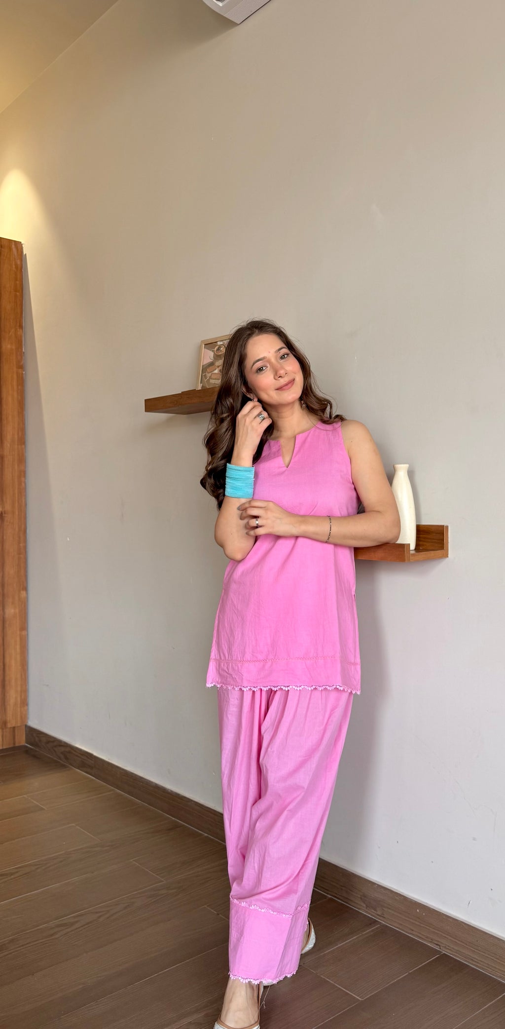 Barbie Pink Farshi Shalwar Set