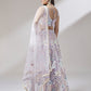 Net Multi-Sequins Work Semi-Stitched Lehenga Lavender