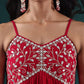 Ethnic Motifs Embroidered Gotta Patti Georgette Kurta With Dupatta