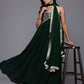 Ethnic Motifs Embroidered Gotta Patti Georgette Kurta With Dupatta