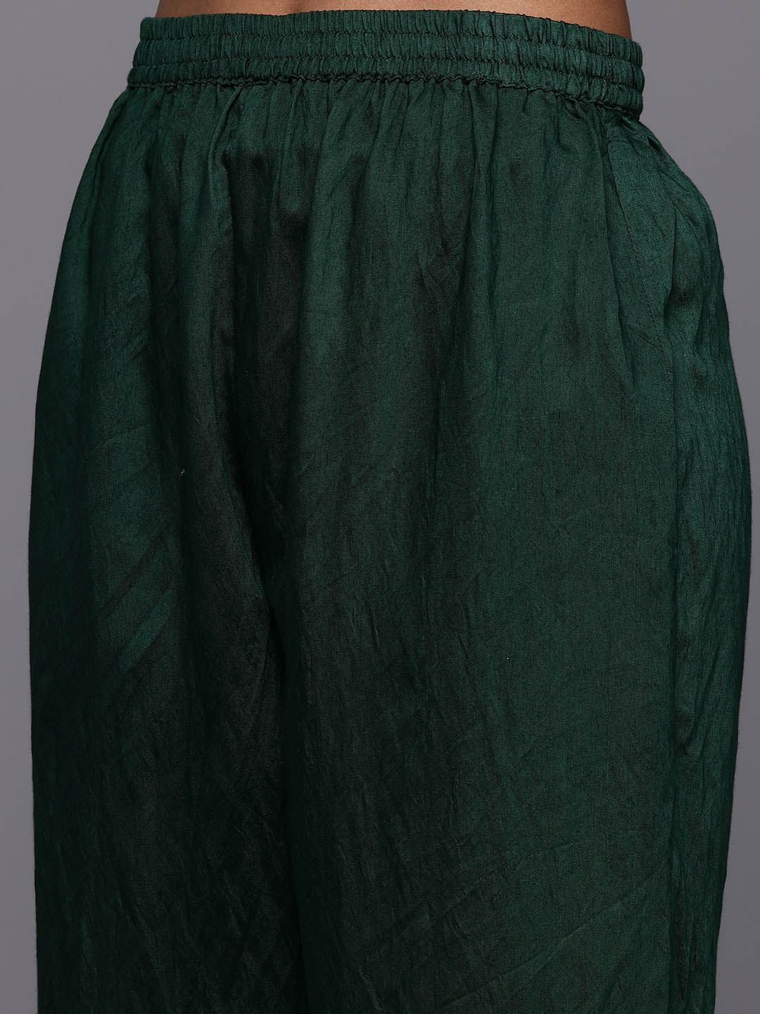 Ethnic Motifs Embroidered Gotta Patti Georgette Kurta With Dupatta