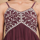 Ethnic Motifs Embroidered Gotta Patti Georgette Kurta With Dupatta