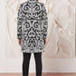 Black Embroidered Sherwani Set