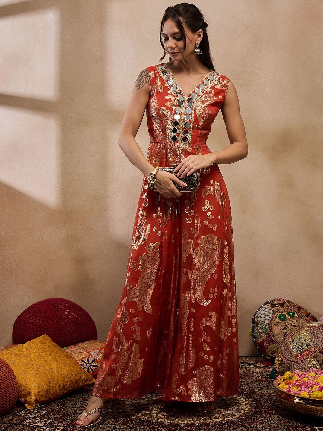 Mirror Work Fusion Jumpsuit