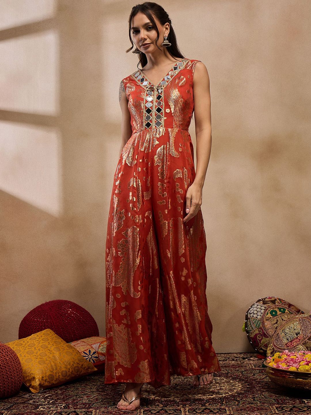 Mirror Work Fusion Jumpsuit