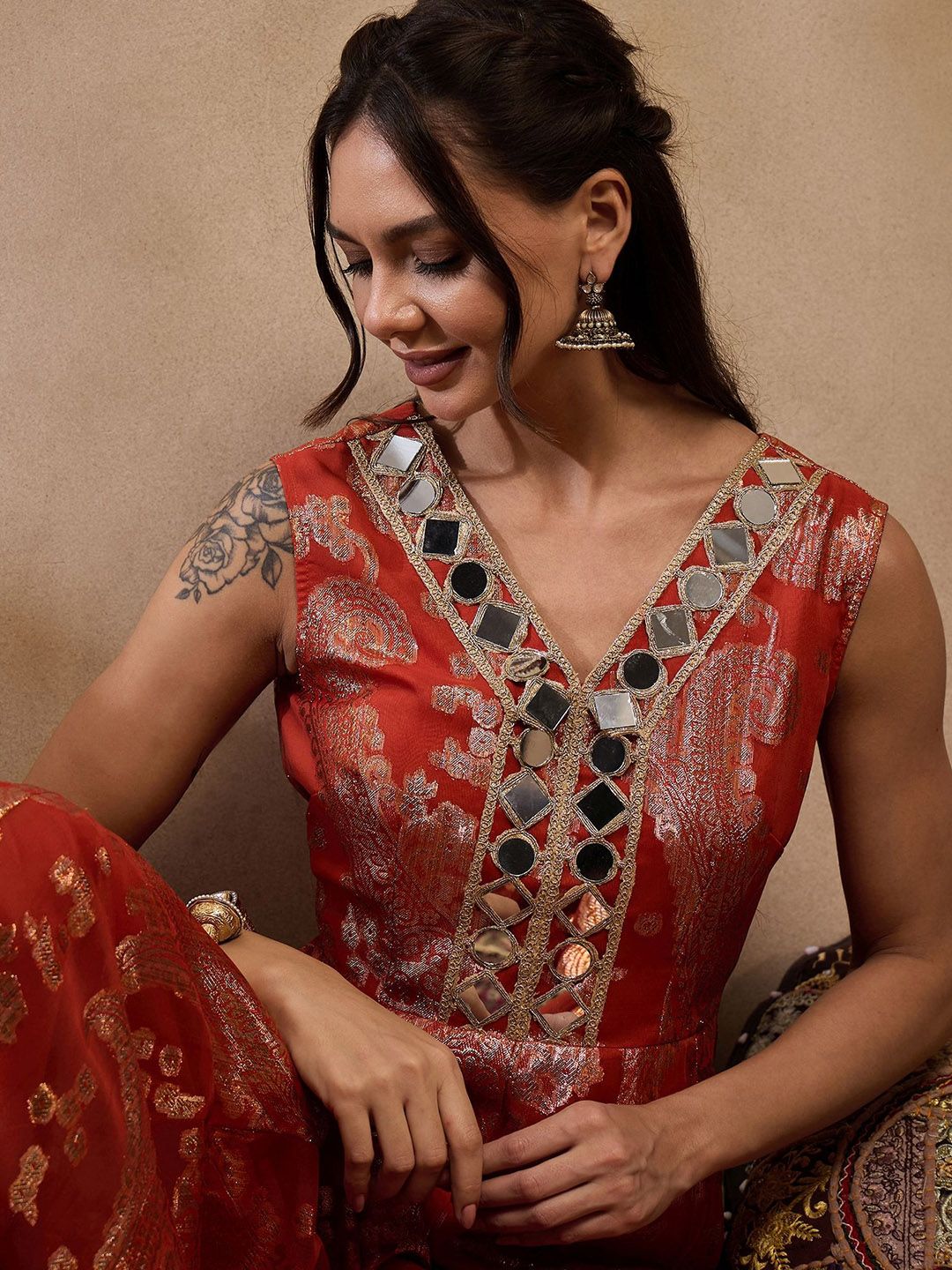 Mirror Work Fusion Jumpsuit