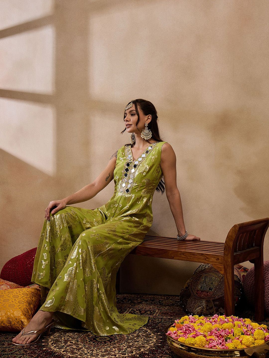 Mirror Work Fusion Jumpsuit