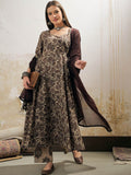 Floral Printed Sweetheart Neck Pure Cotton Straight Kurta With Trousers & Dupatta