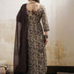 Floral Printed Sweetheart Neck Pure Cotton Straight Kurta With Trousers & Dupatta