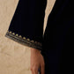 Ethnic Motifs Embroidered Thread Work Velvet Kurta With Patiala