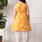 House of Pataudi Self Design V-Neck Kurta & Patiala Kurta Set