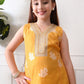 House of Pataudi Self Design V-Neck Kurta & Patiala Kurta Set