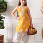 House of Pataudi Self Design V-Neck Kurta & Patiala Kurta Set