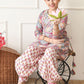 House of Pataudi Printed Pure Cotton Round Neck Kurta & Patiala Kurta Set
