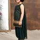 Girls Ethnic Motifs Embroidered Regular Sequinned Kurta with Patiala & With Dupatta