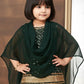 Girls Ethnic Motifs Embroidered Regular Sequinned Kurta with Patiala & With Dupatta
