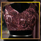 Wine Purple Sequin Embellished Ready-to-Wear Designer Saree with Floral Blouse