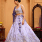 Lavender- Tissue Fabric Sequins embroidery Semi-Stitched Lehenga & Unstitched Blouse With Dupatta