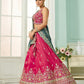 Pink- Silk Fabric Sequins embroidery Semi-Stitched Lehenga & Unstitched Blouse With Dupatta
