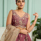 Rosegold- Georgette Fabric Sequins embroidery Semi-Stitched Lehenga & Unstitched Blouse With Dupatta