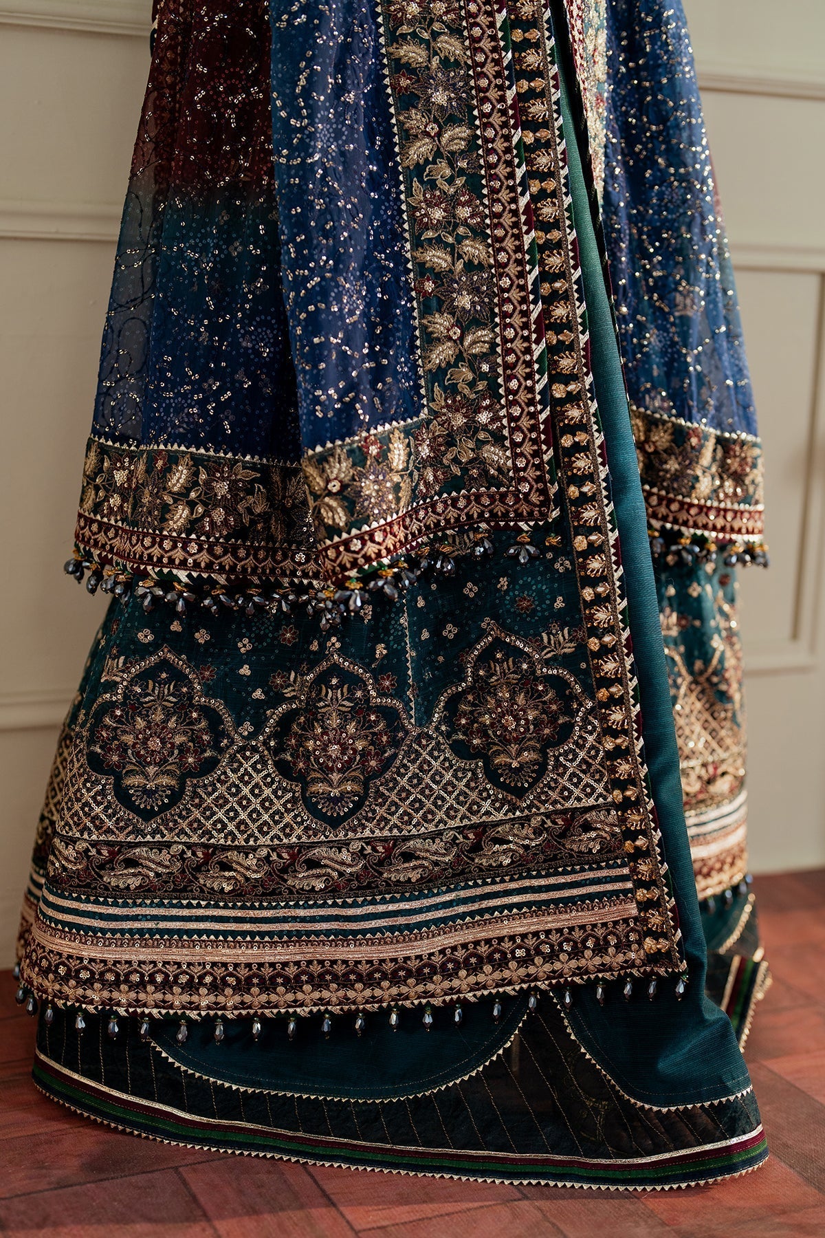 Embroidered Handmade Digital Printed Chiffon Suit