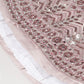Rose Gold Net Mirror & Sequins embroidery Semi-Stitched Lehenga choli & Dupatta